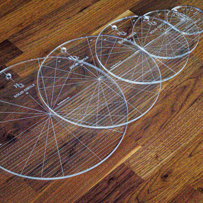 Handi Quilter HG00560 Solid Circle Ruler Set (of 5)