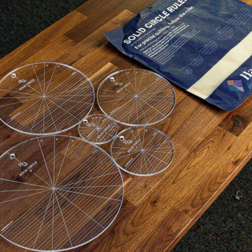 Handi Quilter HG00560 Solid Circle Ruler Set (of 5)