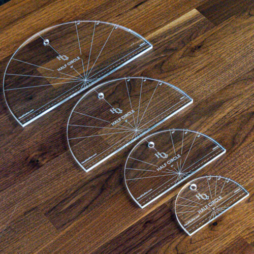 Handi Quilter HG00561 Solid Half Circle Ruler Set (of 4)