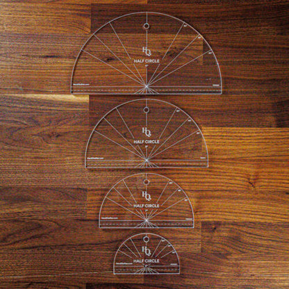 Handi Quilter HG00561 Solid Half Circle Ruler Set (of 4)