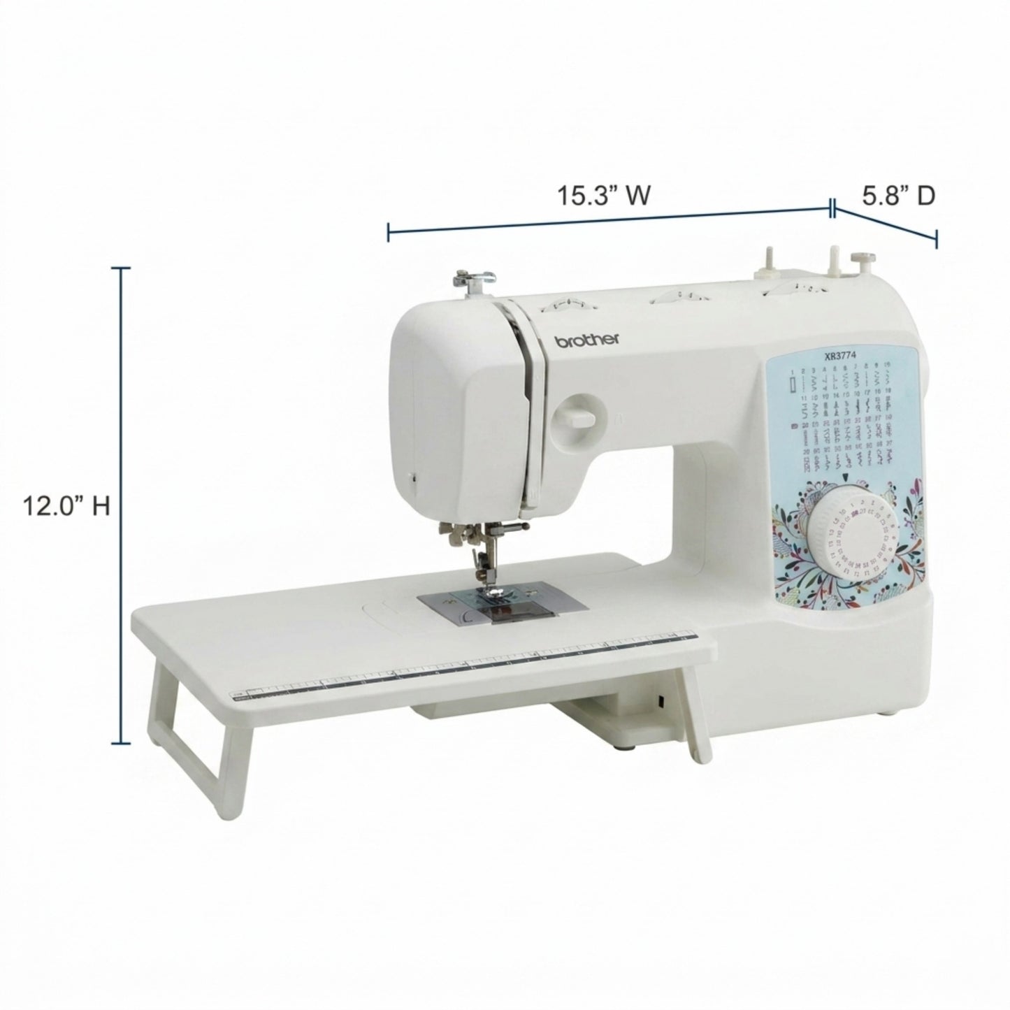 Brother XR3774 37-Stitch Sewing & Quilting Machine with Wide Table