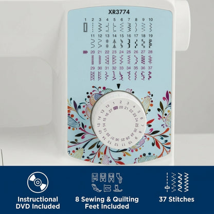 Brother XR3774 37-Stitch Sewing & Quilting Machine with Wide Table