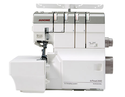 Janome AirThread 2000D Serger with CoverPro 3000 Professional Coverstitch Machine Bundle - Air Threading, Top Cover Stitch, Differential Feed, LED Lighting