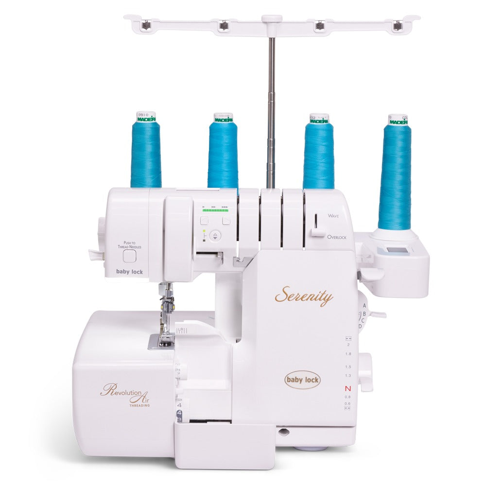 Baby Lock Serenity 4-Thread Serger Machine with Accessories Bundle