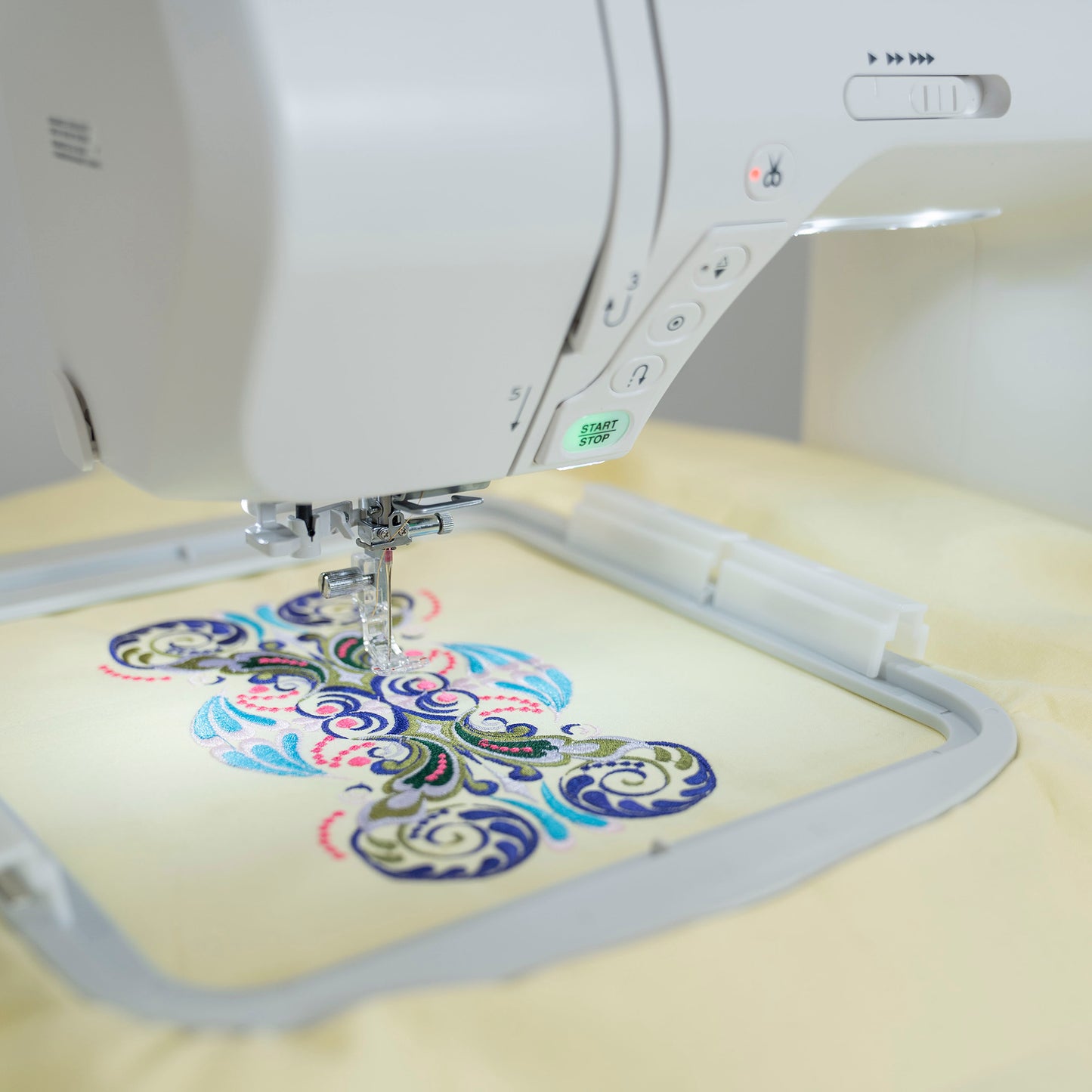 Janome Continental M17 Sewing & Embroidery Machine with Janome Memory Craft 9850 Limited Edition Sewing & Embroidery Machine - Ultimate Professional Sewing & Embroidery Bundle