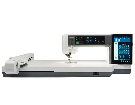 Janome Continental M17 Sewing & Embroidery Machine with Janome Memory Craft 9850 Limited Edition Sewing & Embroidery Machine - Ultimate Professional Sewing & Embroidery Bundle