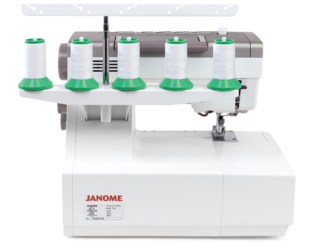 Janome AirThread 2000D Serger with CoverPro 3000 Professional Coverstitch Machine Bundle - Air Threading, Top Cover Stitch, Differential Feed, LED Lighting