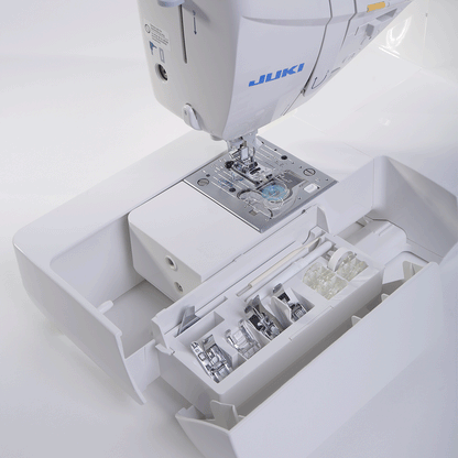 JUKI AMERICA HZL-DX7 Professional Quality Quilting and Sewing Machine with 287 Stitch Patterns and 4 Fonts