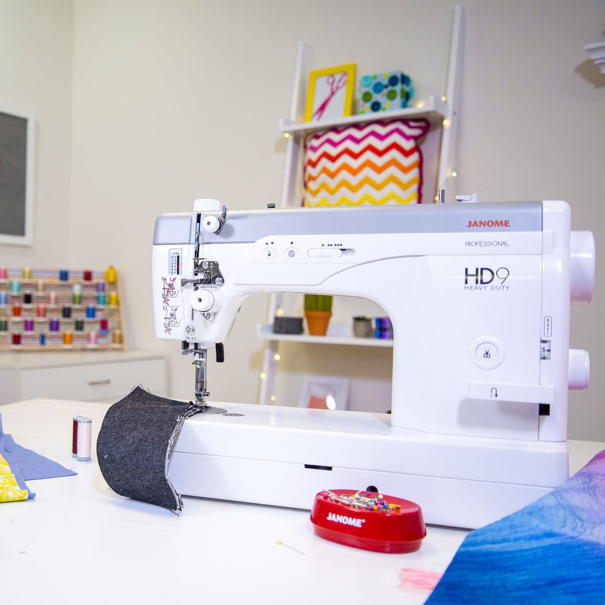 Janome HD9V2 Heavy Duty, Straight Stitch, High Speed Sewing Machine 7