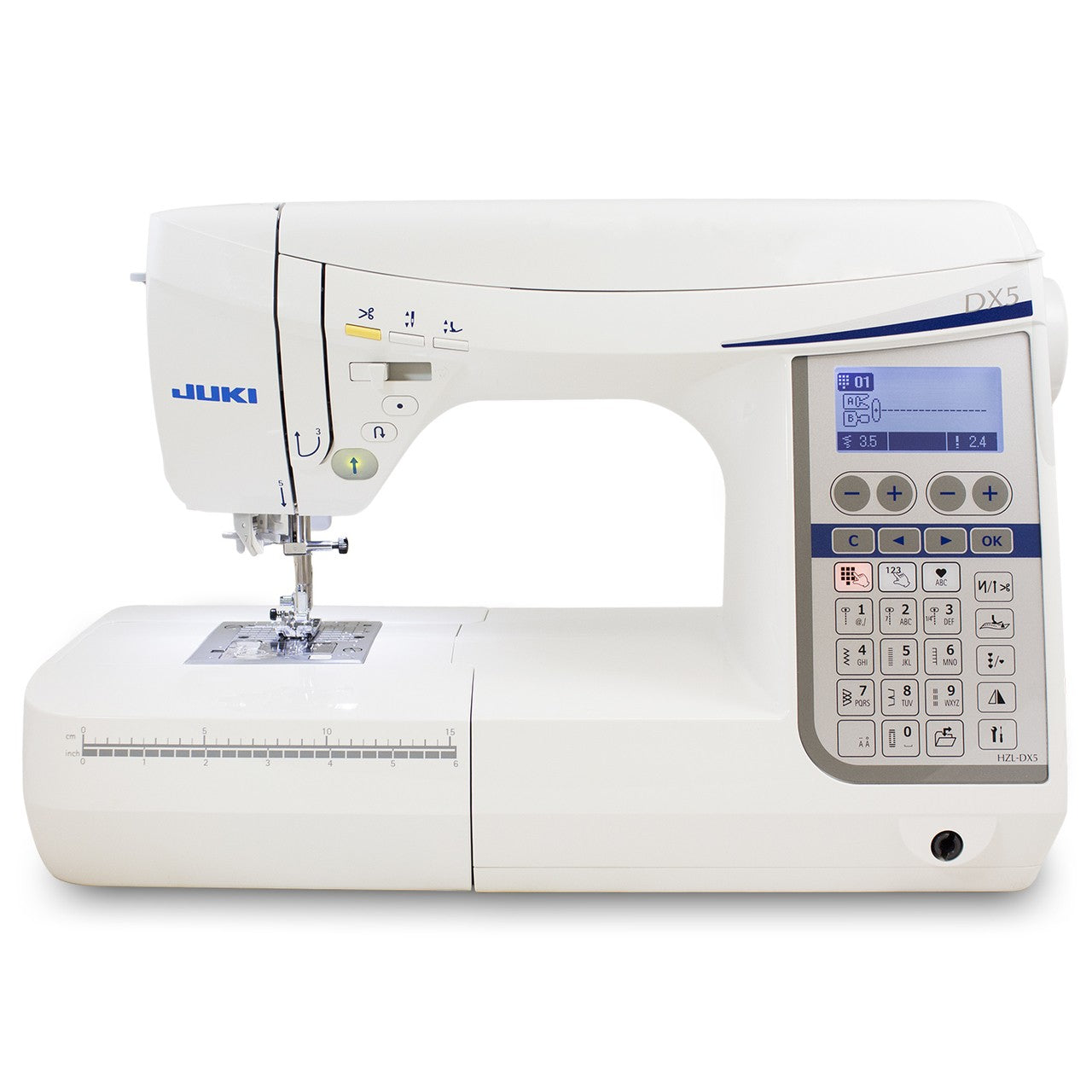 JUKI AMERICA HZL-DX5 Professional Quality Quilting and Sewing Machine with 185 Stitch Patterns and 3 Fonts