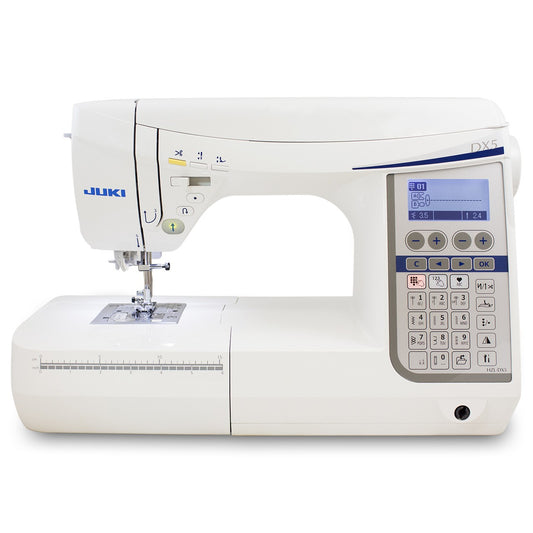 JUKI AMERICA HZL-DX5 Professional Quality Quilting and Sewing Machine with 185 Stitch Patterns and 3 Fonts