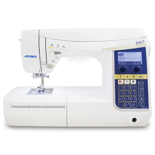 JUKI AMERICA HZL-DX7 Professional Quality Quilting and Sewing Machine with 287 Stitch Patterns and 4 Fonts