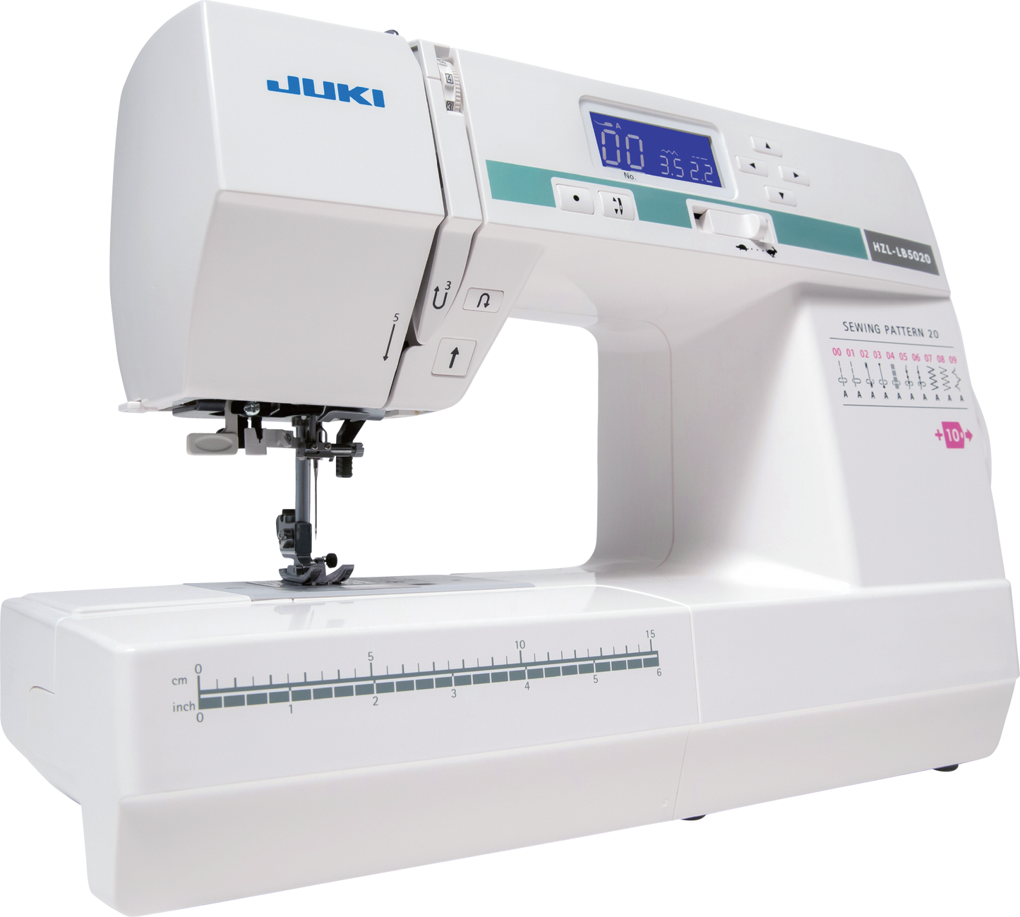 JUKI AMERICA HZL-LB5020 Compact Size Sewing Machine with 20 Stitch Patterns