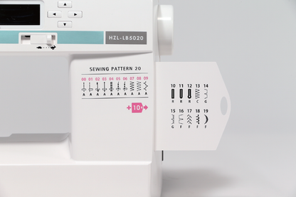 JUKI AMERICA HZL-LB5020 Compact Size Sewing Machine with 20 Stitch Patterns