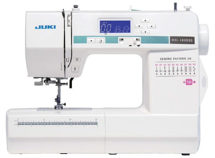 JUKI AMERICA HZL-LB5020 Compact Size Sewing Machine with 20 Stitch Patterns