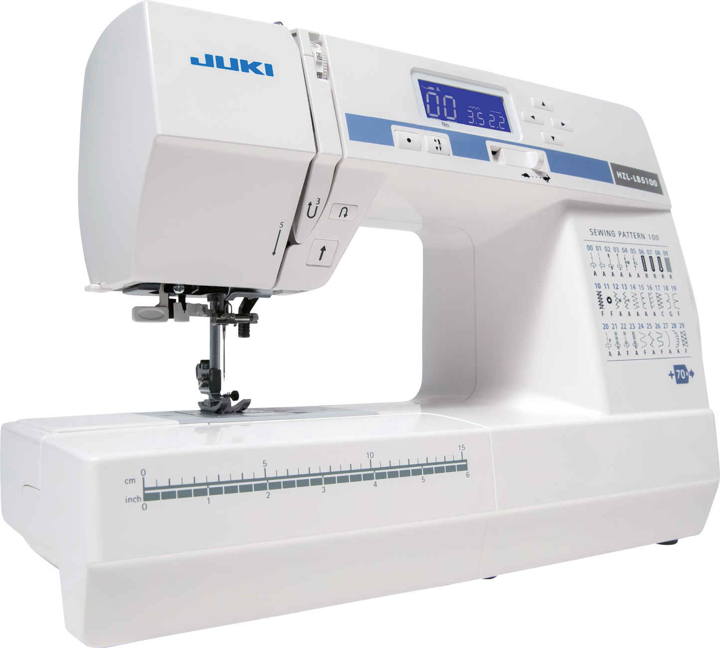 JUKI AMERICA HZL-LB5100 Compact Size Sewing Machine with 100 Stitch Patterns