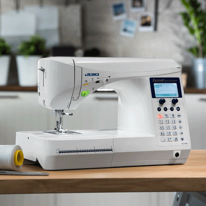 JUKI AMERICA HZL-F600 Exceed Series Sewing Machine with 225 Stitch Patterns and 4 Fonts