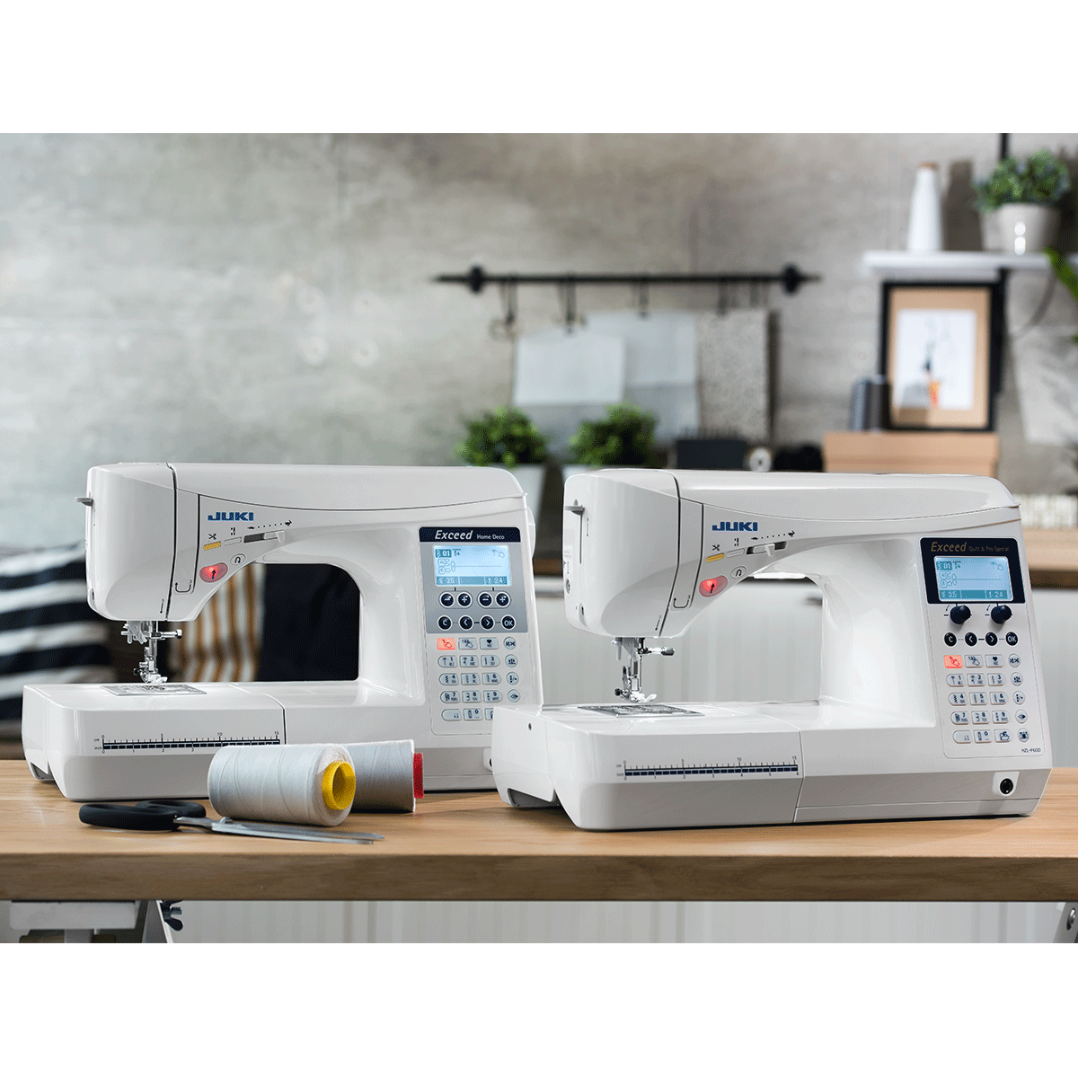 JUKI AMERICA HZL-F600 Exceed Series Sewing Machine with 225 Stitch Patterns and 4 Fonts