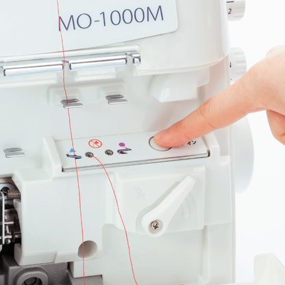 JUKI AMERICA MO-1000 2/3/4 Air Threading Overlock with Differential Feed and Rolled Hem