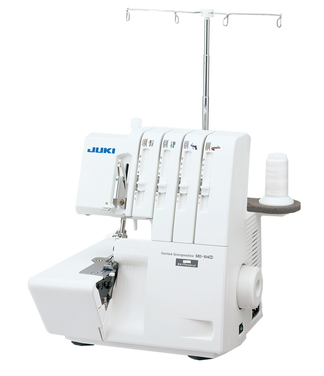 JUKI AMERICA MO-104D 2/3/4 Thread Overlock with Differential Feed and Rolled Hem