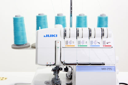 JUKI AMERICA MO-735 2/3/4/5 Thread Overlock with Chainstitch and Coverstitch
