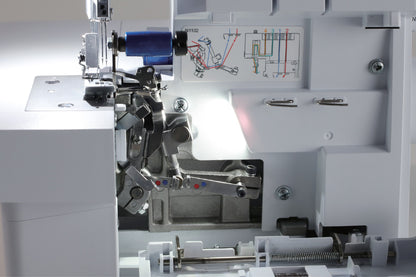 JUKI AMERICA MO-80CB 2/3/4 Thread Overlock with Free Arm, Differential Feed, and Rolled Hem