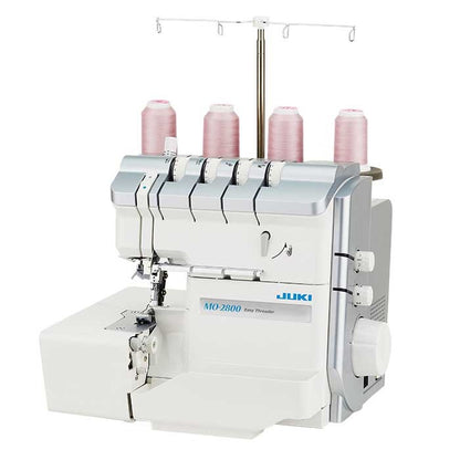 JUKI AMERICA MO-2800 2/3/4 Air Threading Overlock with Differential Feed and Rolled Hem
