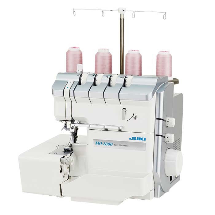 JUKI AMERICA MO-2800 2/3/4 Air Threading Overlock with Differential Feed and Rolled Hem