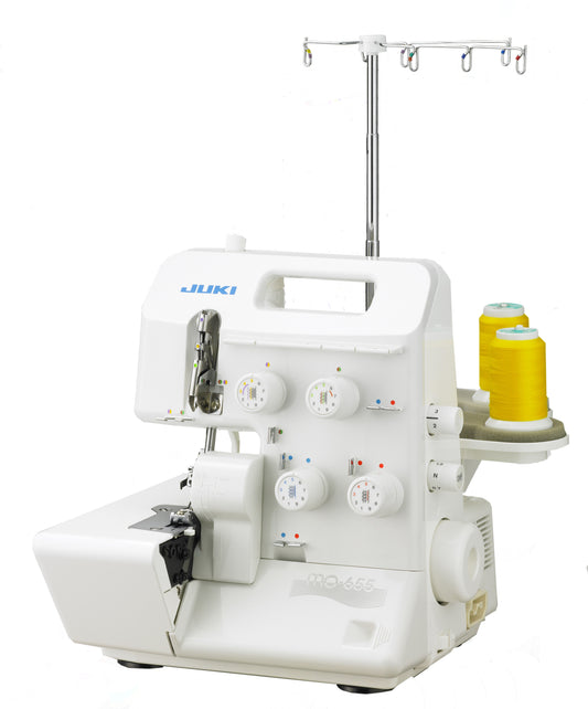 JUKI AMERICA MO-655 2/3/4/5 Thread Overlock and Chainstitch with Differential Feed and Rolled Hem