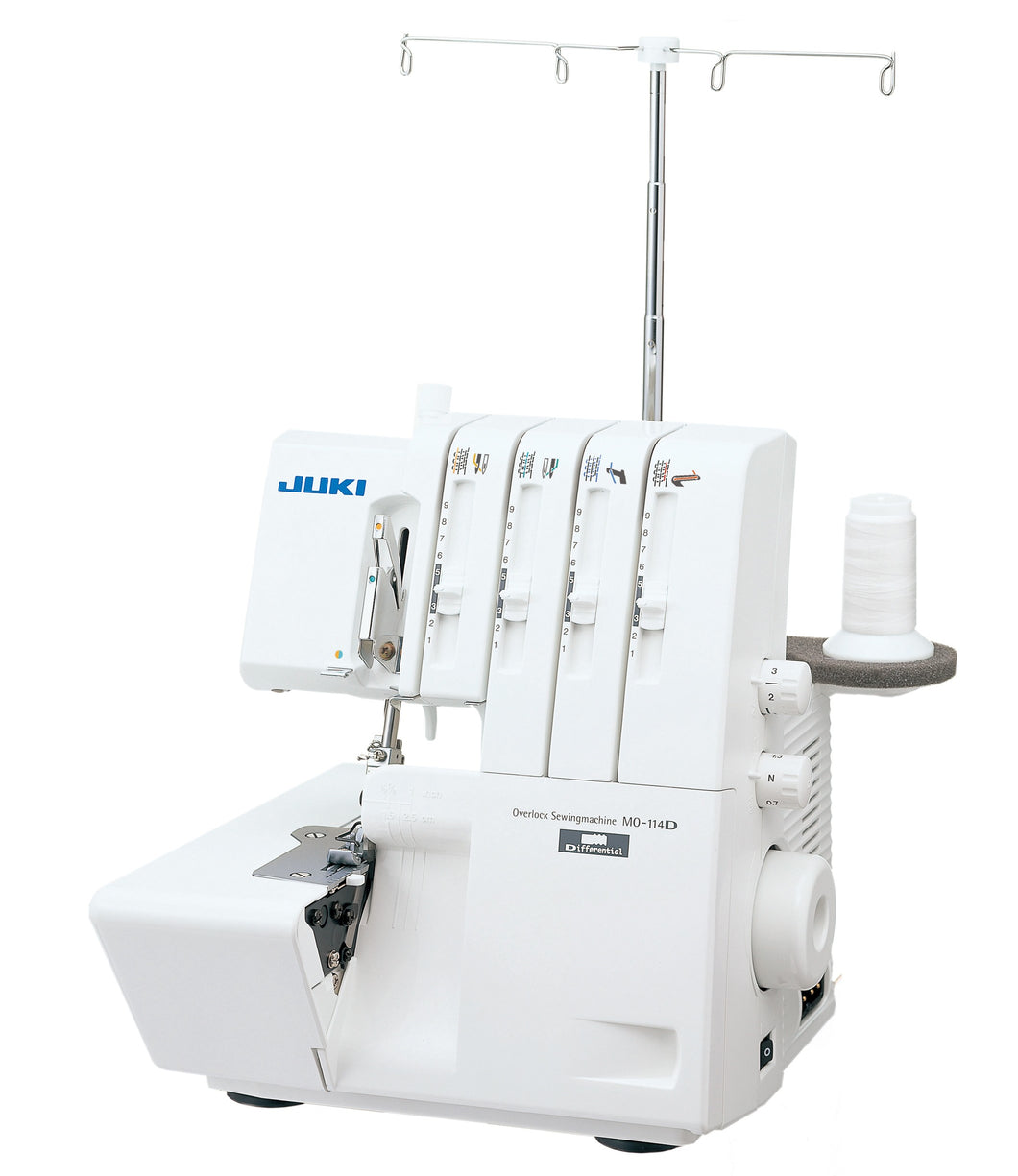 JUKI AMERICA MO-114D 2/3/4 Thread Overlock with Differential Feed and Rolled Hem