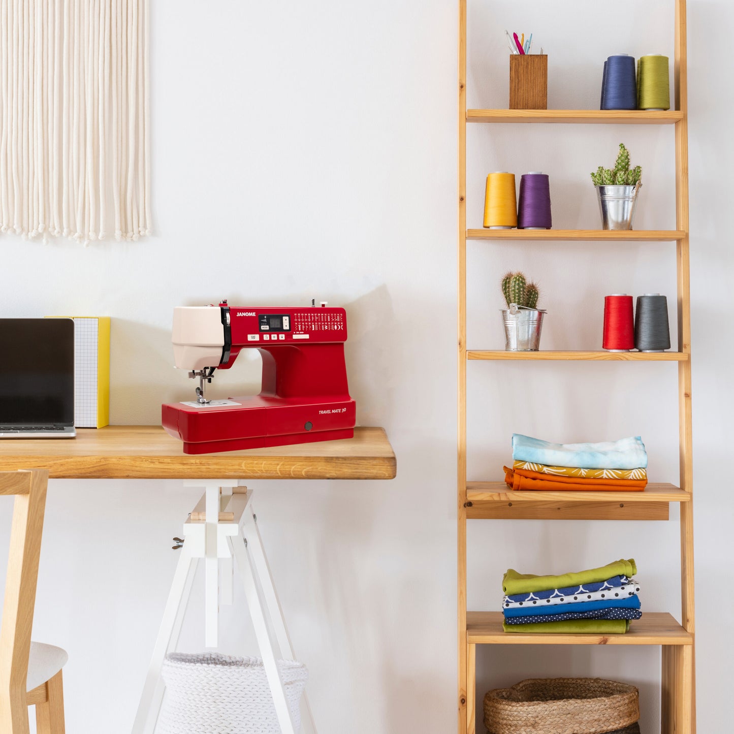 Janome Memory Craft 6700 Professional Sewing Machine with Travel Mate 30 Computerized Sewing Machine Bundle - High-Speed Quilting & Portable Everyday Sewing