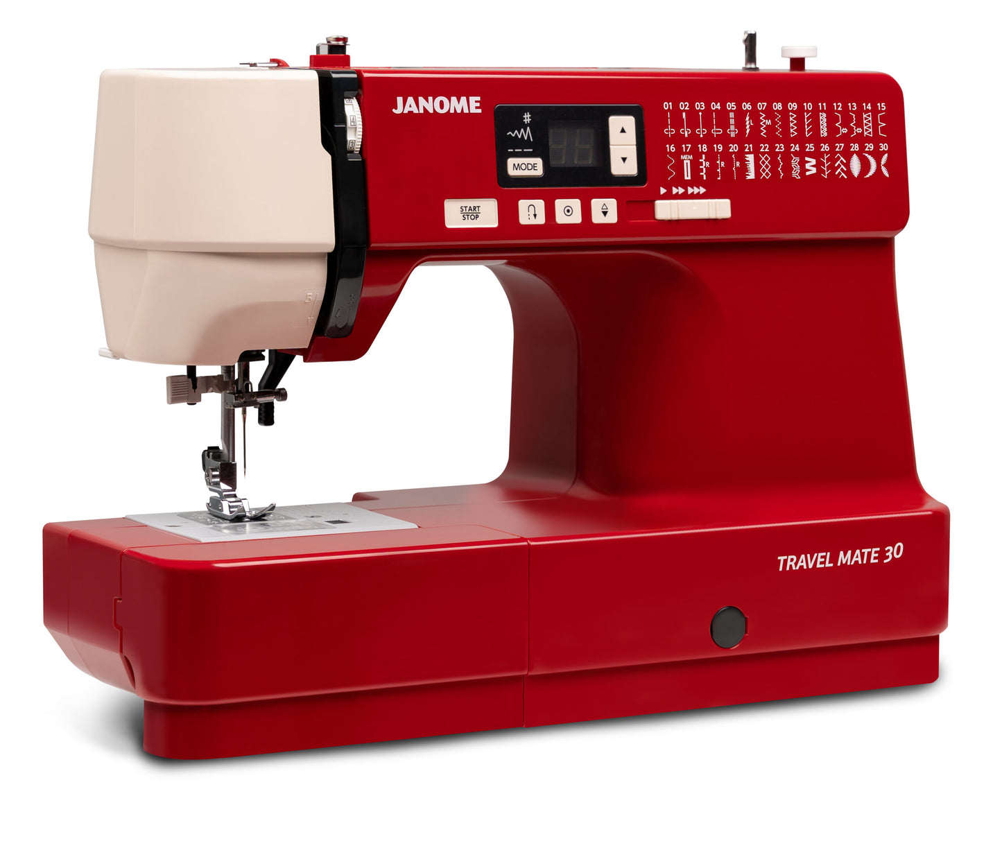 Janome Memory Craft 6700 Professional Sewing Machine with Travel Mate 30 Computerized Sewing Machine Bundle - High-Speed Quilting & Portable Everyday Sewing