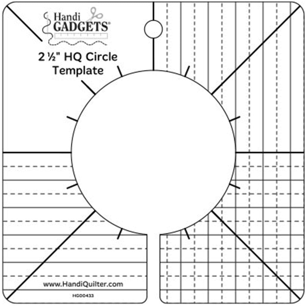 Handi Quilter Circle Template, 2 1/2