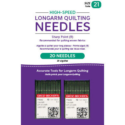 Needles, Longarm, High Speed, 21/130-MR Sharp, Package of 20